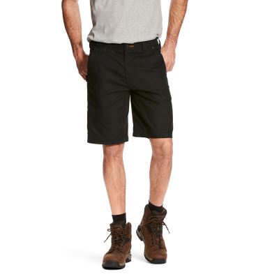 Ariat Work: Rebar DuraStretch Utility Pantalones Cortos Hombre - Negras (QDBGA5280)